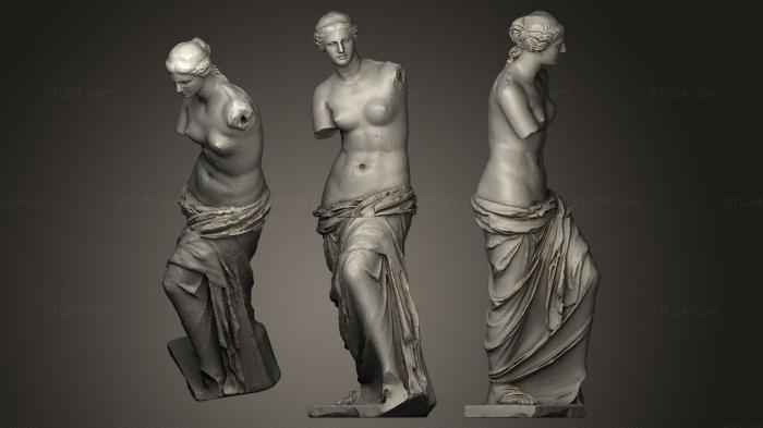 Statues antique and historical (Venus de Milo, STKA_1066) 3D models for cnc